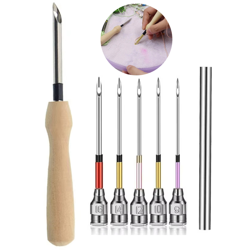 Punch Needle Handle - 1set Alat Punch Needle Kit Bordir