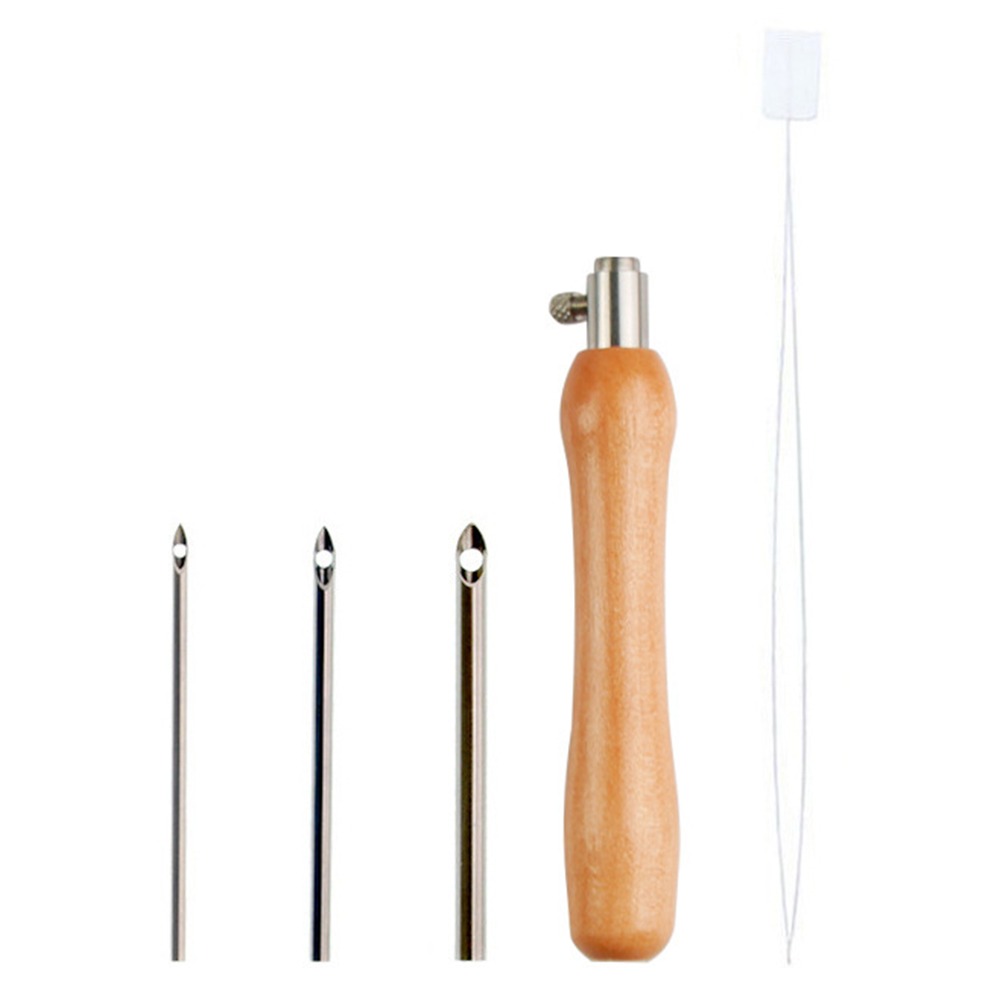 Punch Needle Handle - 5 Buah Set Jarum Punch 2.5mm/3.5mm/5mm