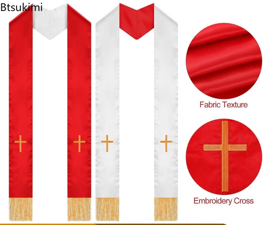 Embroidery Ribbon - Jubah Pendeta Anglican, Model Dua Sisi,