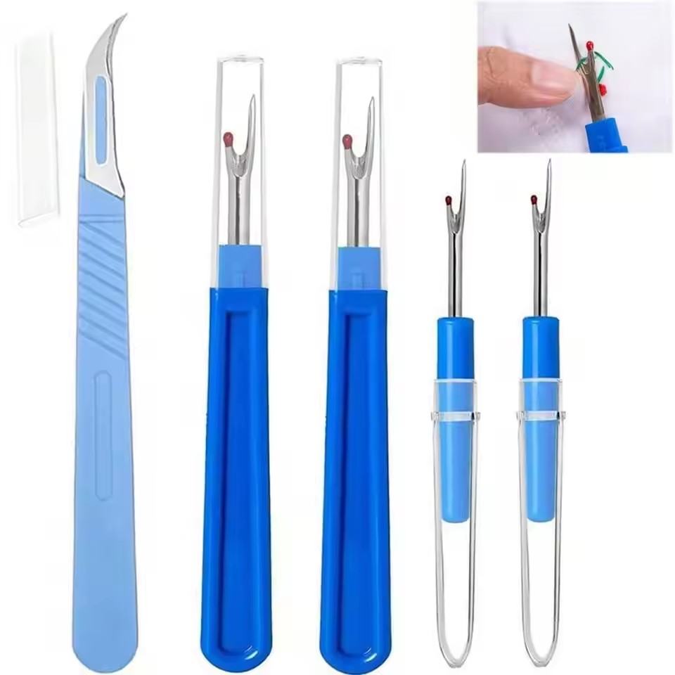 Embroidery Removal Tool - 2/5PCS Alat Pembuka Jahitan Jahit Biru,
