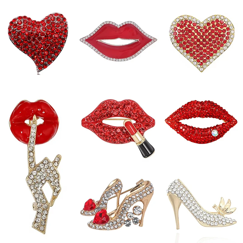 Embroidery Lips - 1pc Bros Bibir QUEEN untuk Wanita
