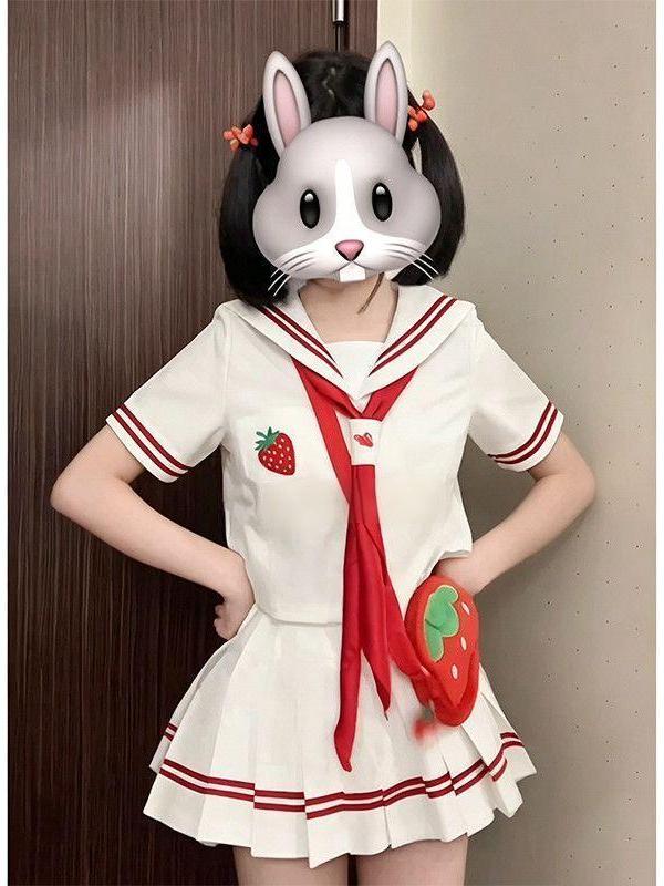 Embroidery Skirt - Setelan Seragam Sekolah Anime JK 2026