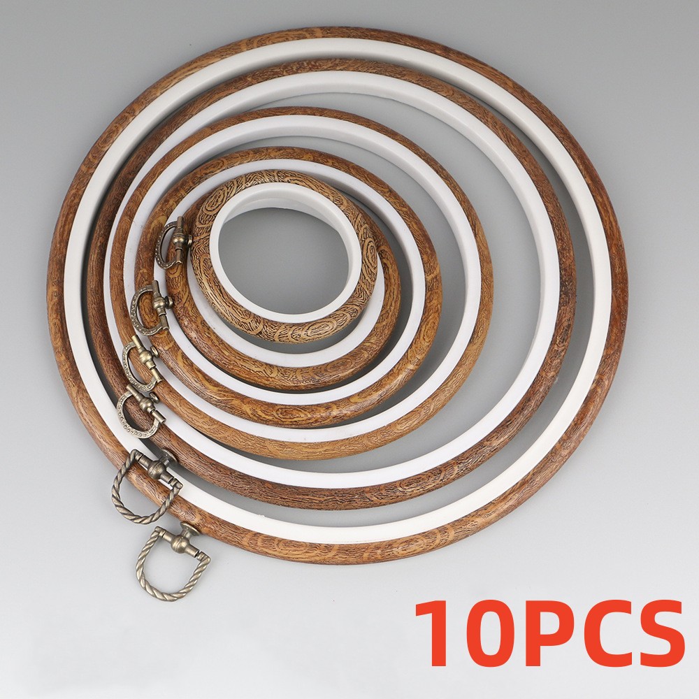 Embroidery Hoop Stand - 10 buah/Set 7.5. 6-26 cm bulat
