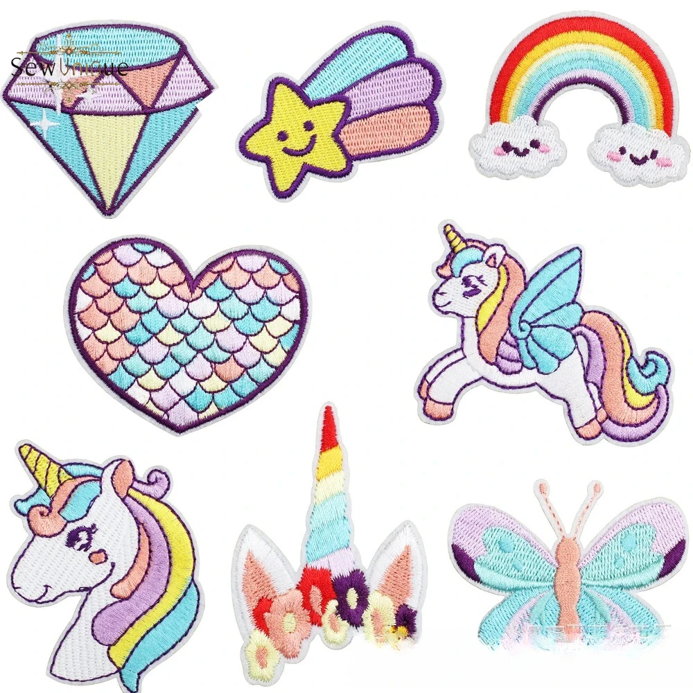 Embroidery Unicorn - Stiker Kain Bordir Corolla Unicorn Stiker
