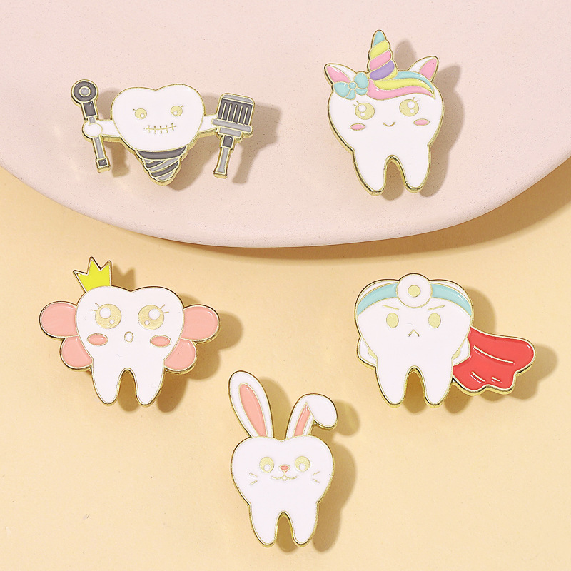 Pin Kesehatan Gigi, Pin Peri G - Embroidery Unicorn ulasan dan harga