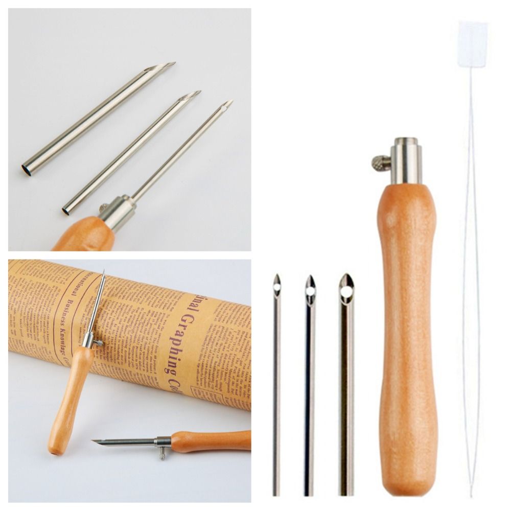 5 Buah Set Jarum Punch 2.5mm/3 - Punch Needle Handle ulasan dan harga