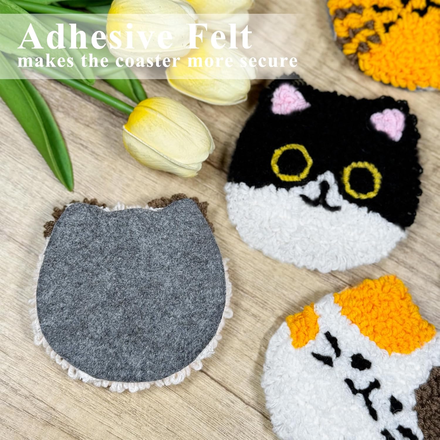 Set Bordir Coaster Natal Easy  - Punch Needle Handle ulasan dan harga
