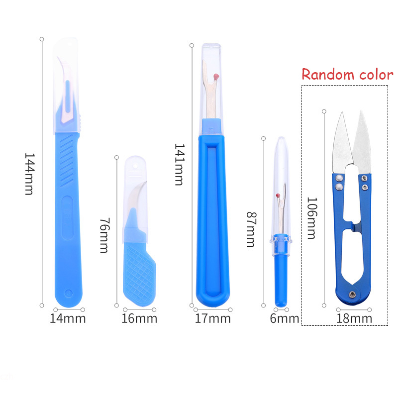 5 Buah Kit Ripper Jahit Biru d - Embroidery Removal Tool ulasan dan harga