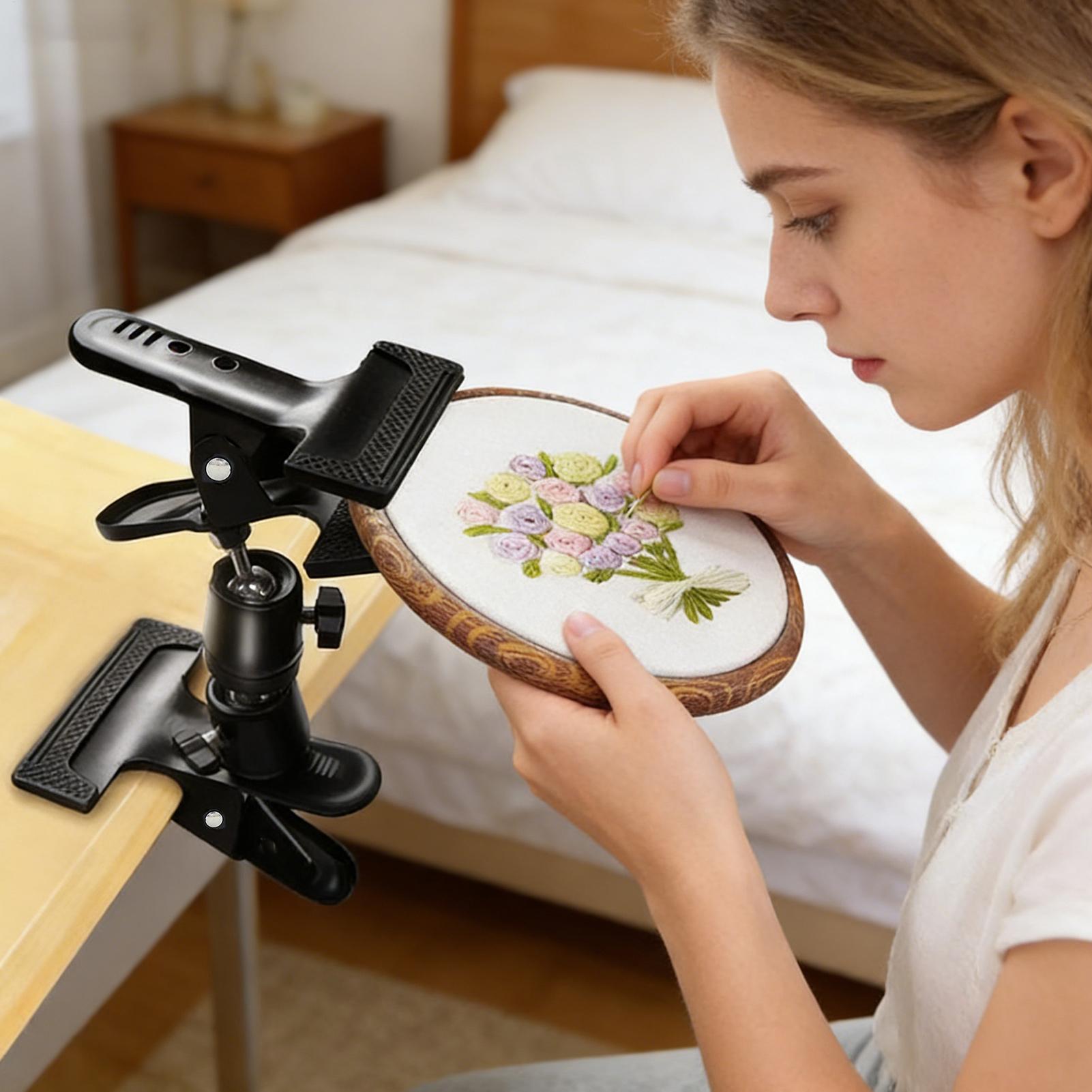 Penyangga Bordir Tahan Banting - Embroidery Hoop Stand ulasan dan harga