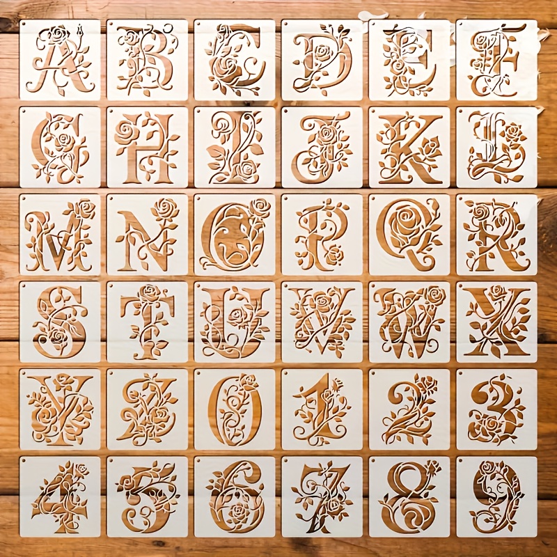 36pcs/Set Huruf Alfabet Plasti - Embroidery Alphabet Designs ulasan dan harga