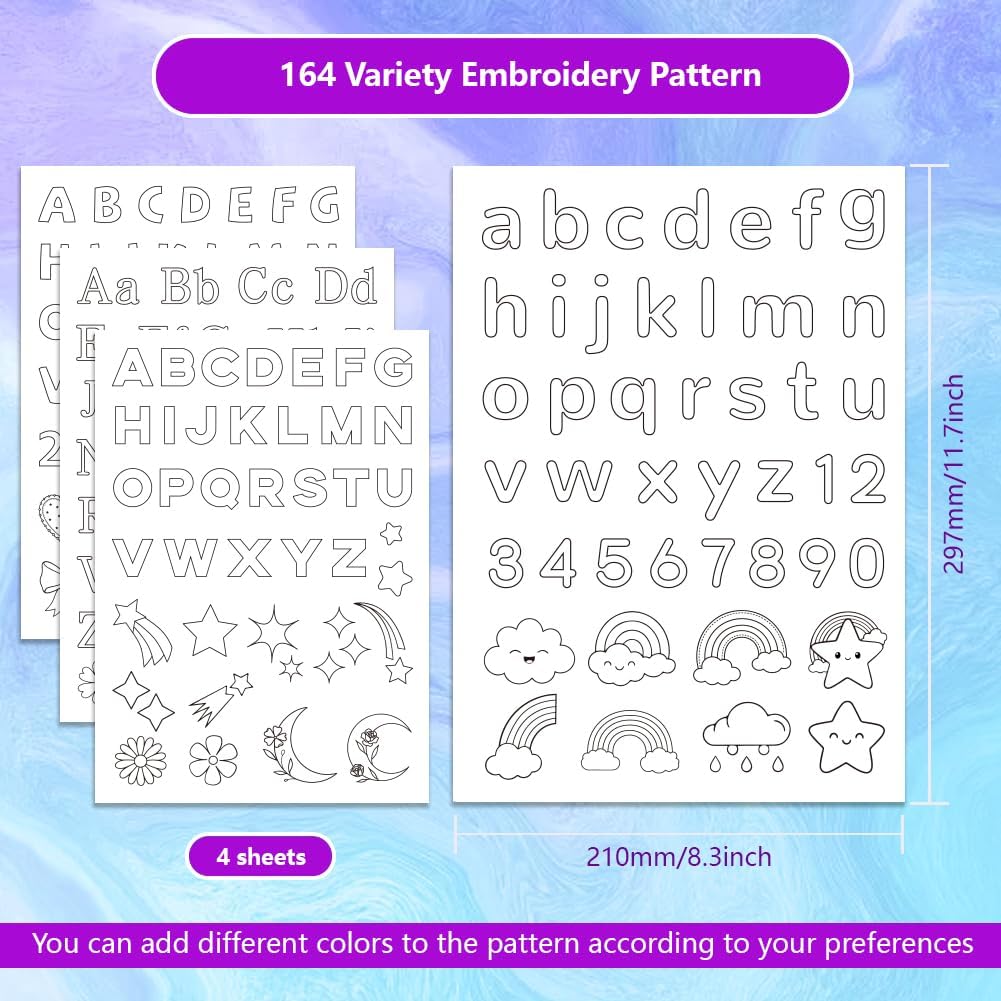 Pola Alfabet Cetak Siap Pakai, - Embroidery Alphabet Designs ulasan dan harga