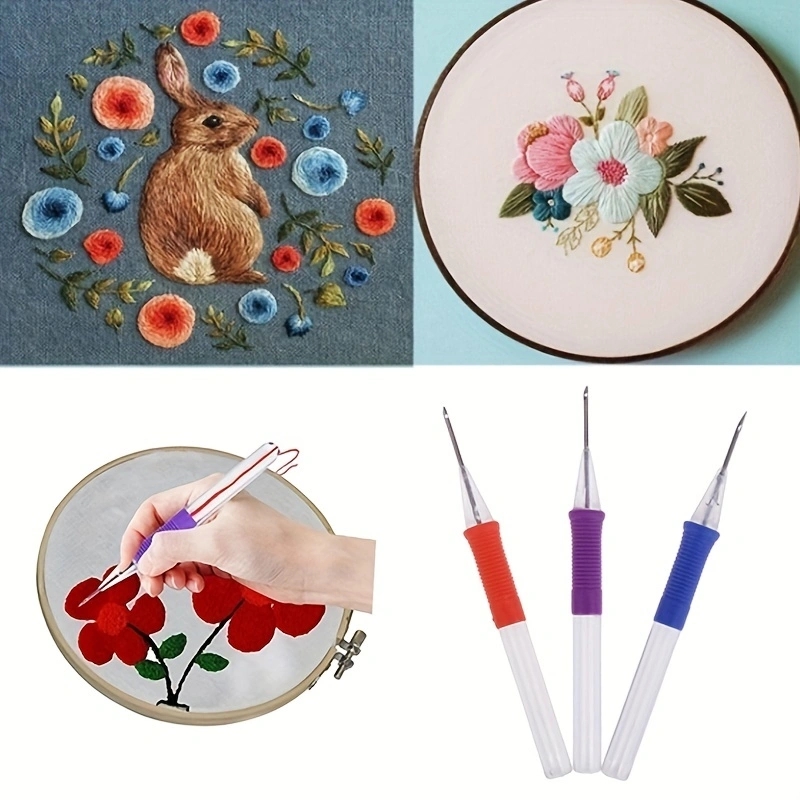 Pena jahit silang DIY pena bor - Punch Needle Handle ulasan dan harga