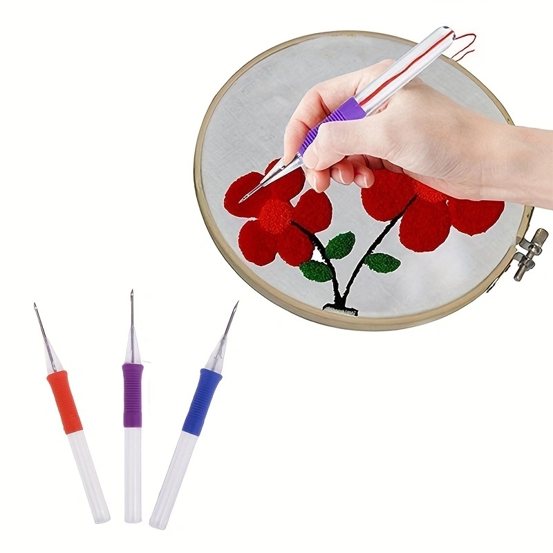Pena jahit silang DIY pena bor - Punch Needle Handle ulasan dan harga