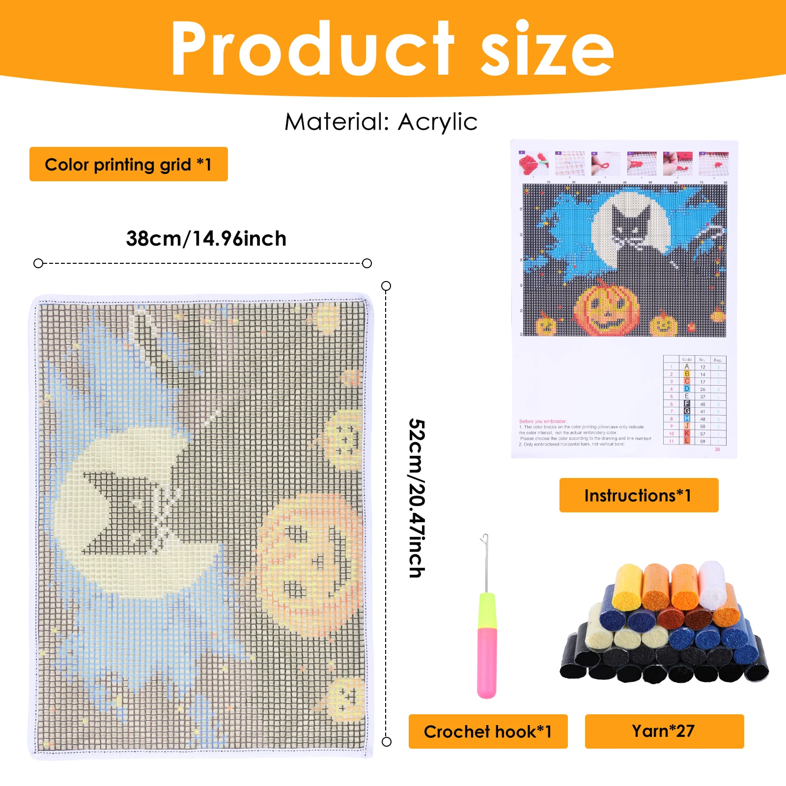 Perlengkapan Latch Hook DIY Po - Punch Needle Handle ulasan dan harga