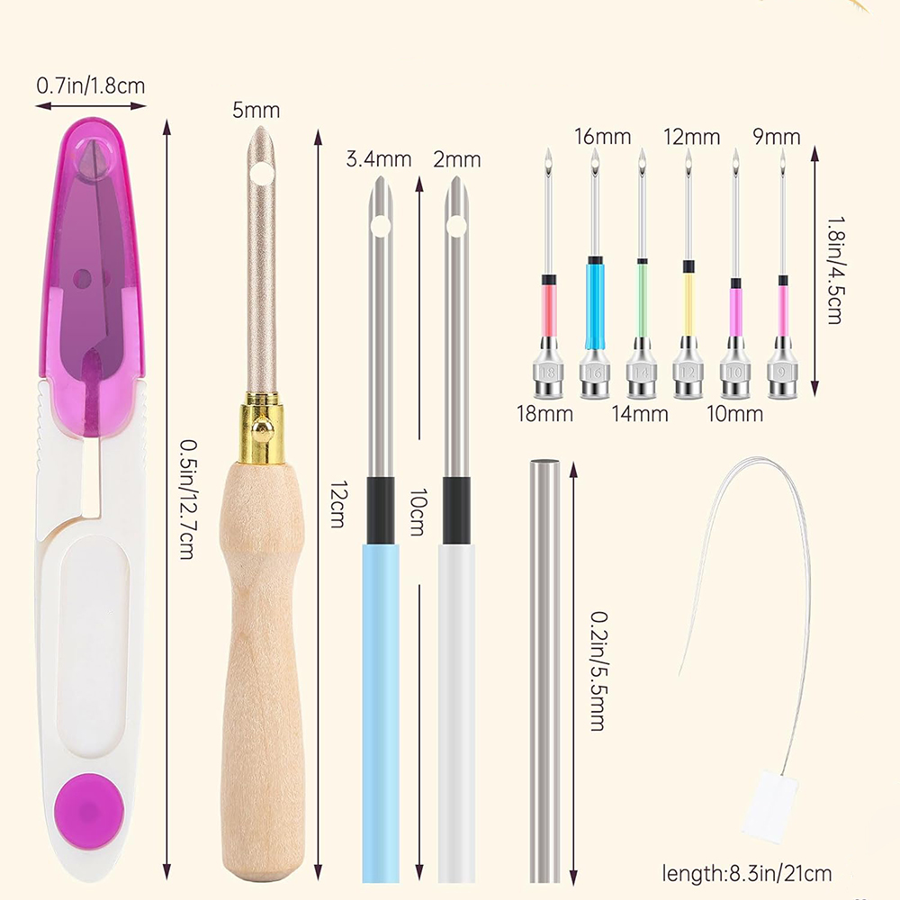 Kit jarum pelubang, Kit bordir - Punch Needle Handle ulasan dan harga