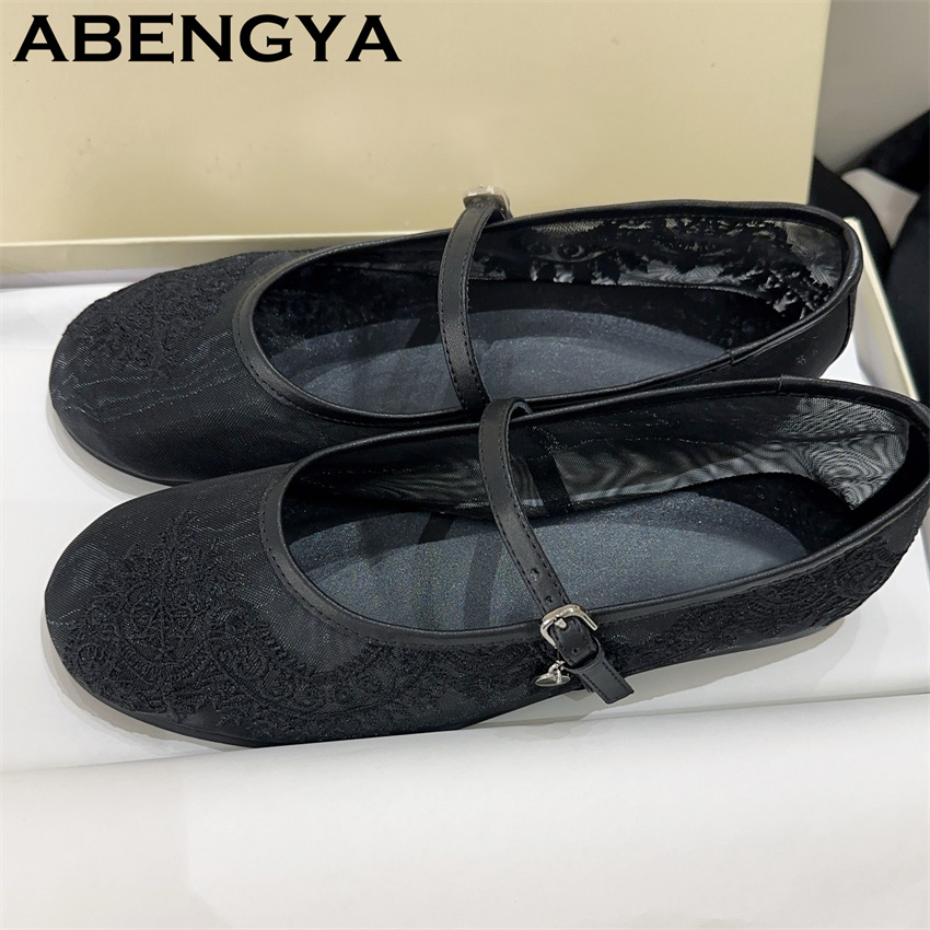 Sepatu Flat Bordir Renda untuk - Embroidery Design ulasan dan harga