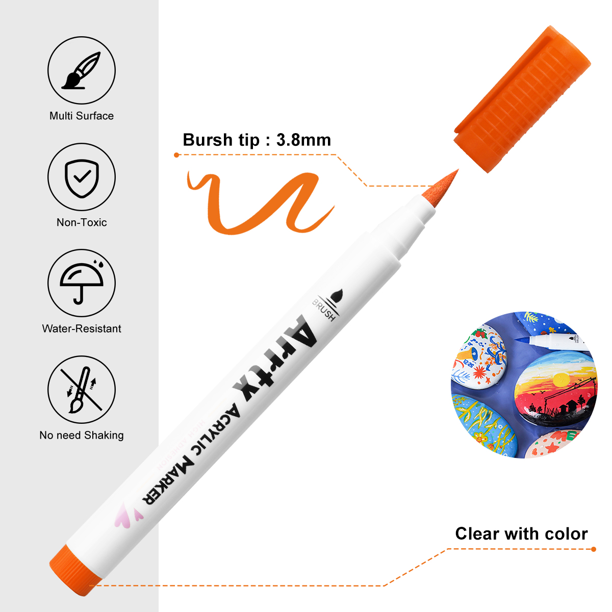 Arrtx Pembuat Akrilik 30 Warna - Embroidery Egg ulasan dan harga