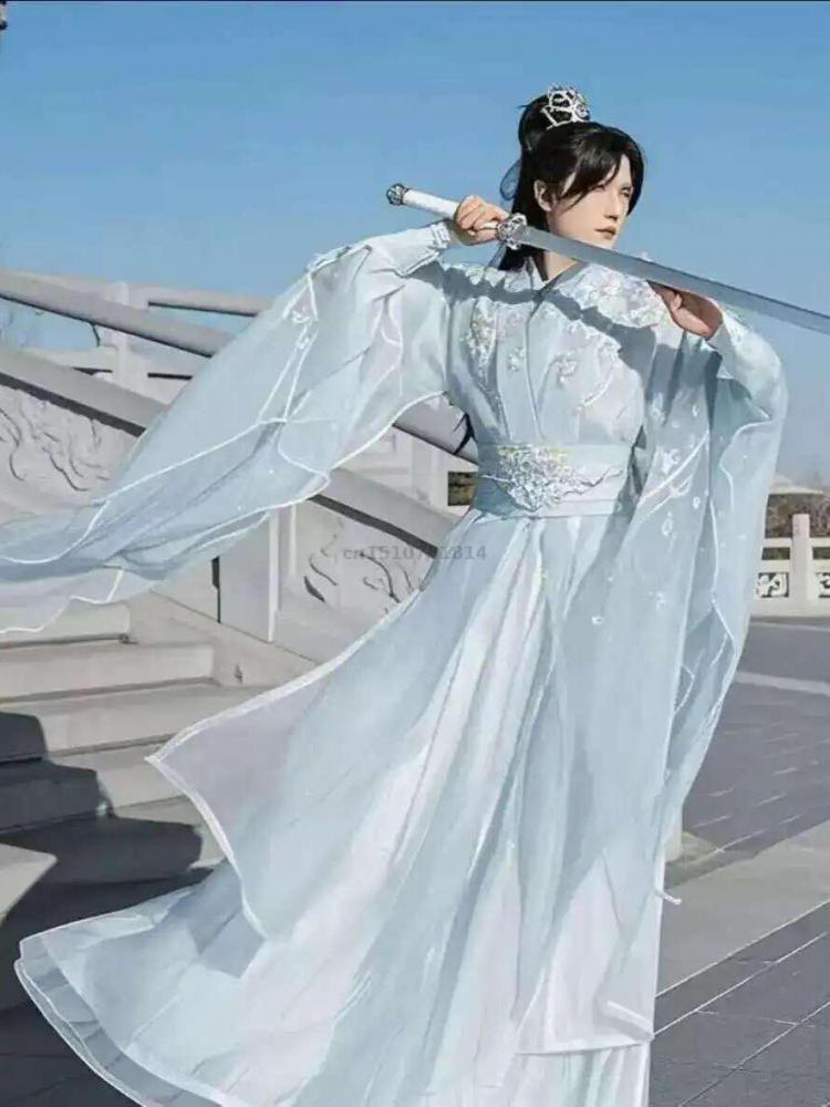 Hanfu Pria Tradisional Tiongko - Embroidery Skirt ulasan dan harga