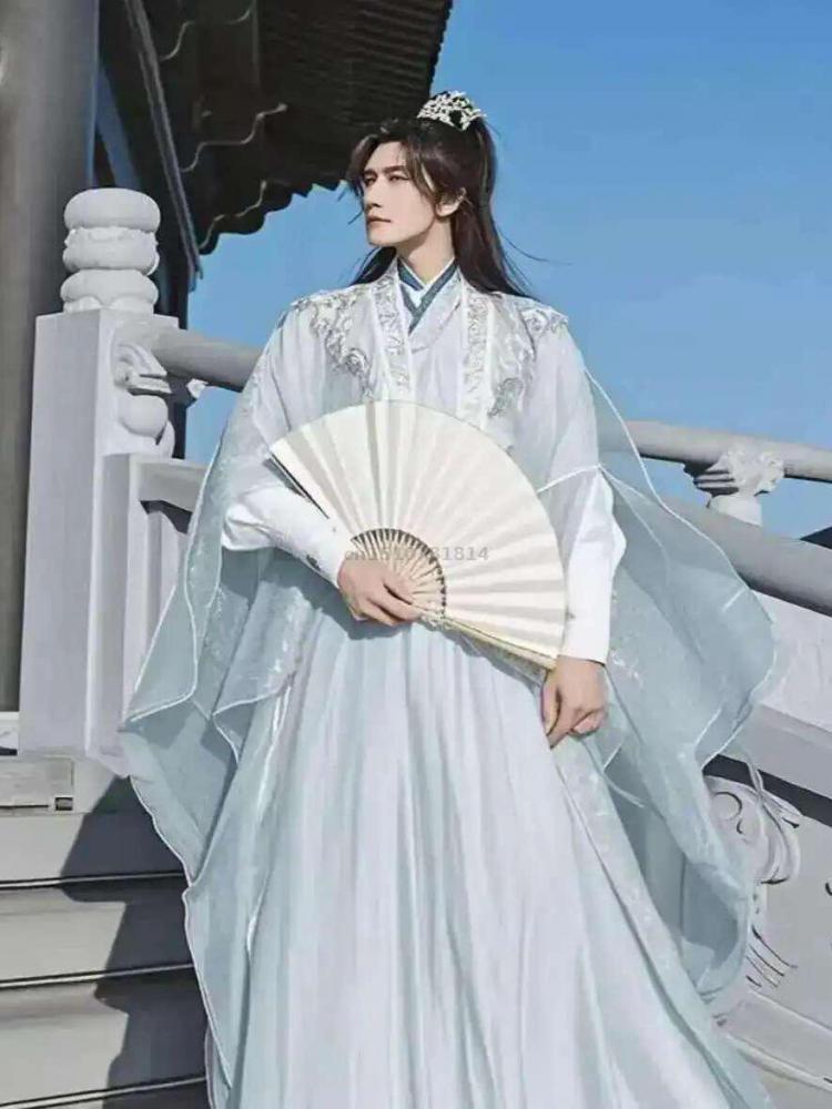 Hanfu Pria Tradisional Tiongko - Embroidery Skirt ulasan dan harga