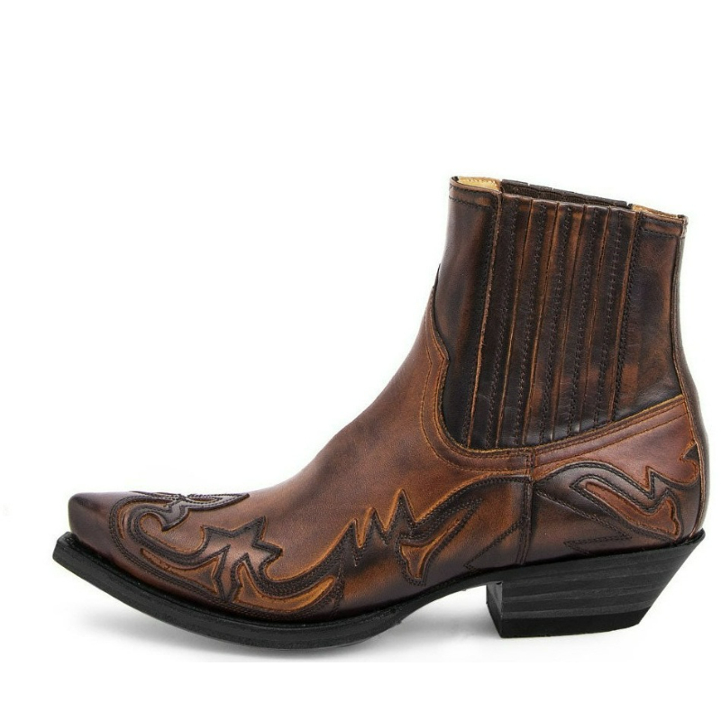 Sepatu Bot Koboi Pria Buatan T - Embroidery On Leather ulasan dan harga