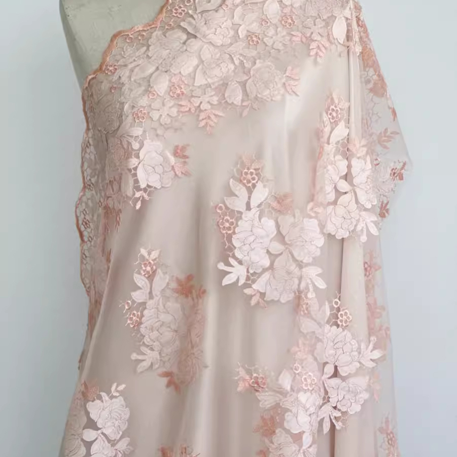 1 yard Kain jala berkualitas t - Embroidery Skirt ulasan dan harga