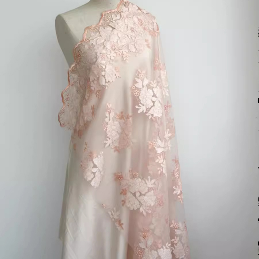 1 yard Kain jala berkualitas t - Embroidery Skirt ulasan dan harga