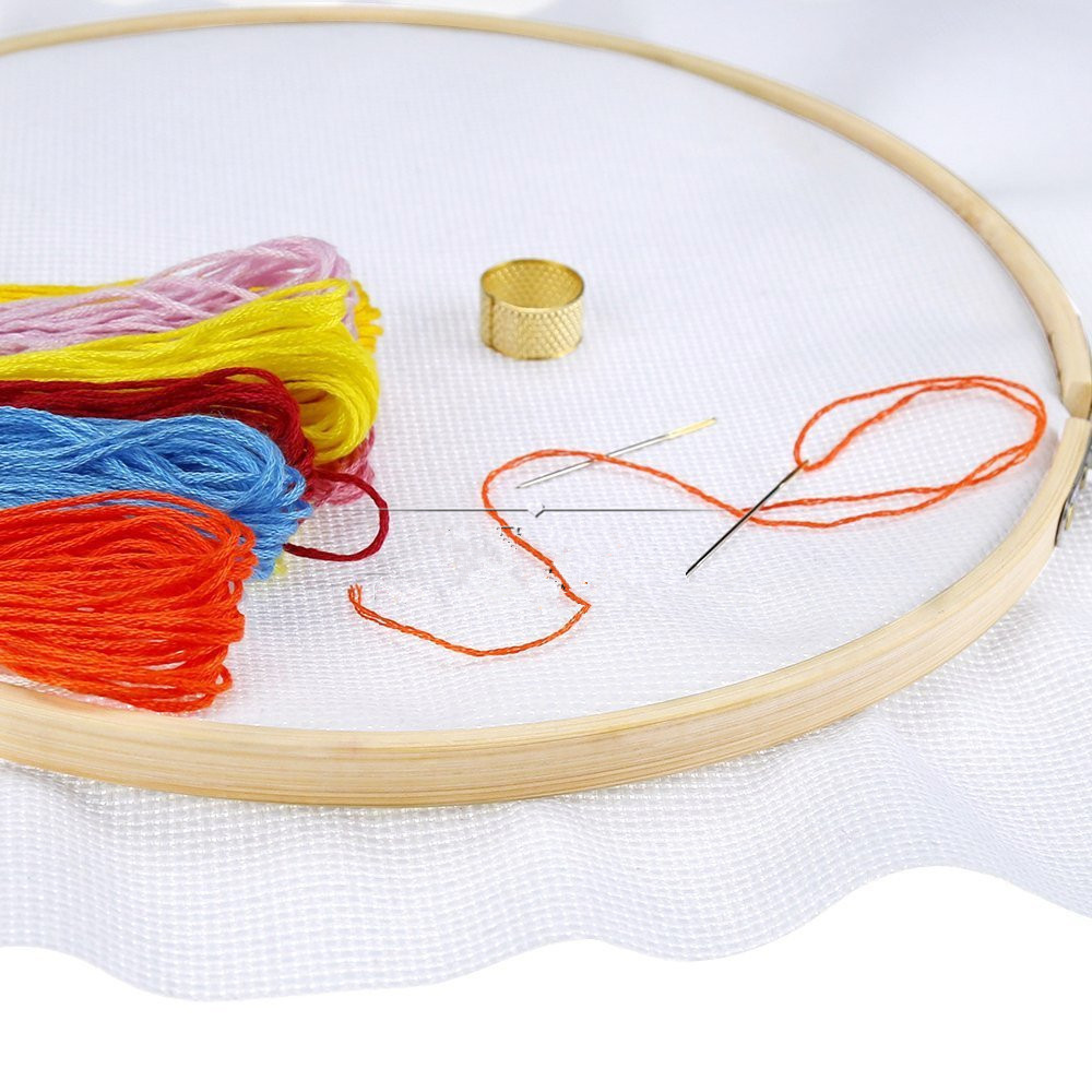 Alat jahit kayu bingkai bambu  - Embroidery Hoop Stand ulasan dan harga