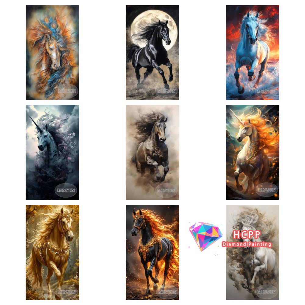Kit Lukisan Berlian Kuda Unico - Embroidery Unicorn ulasan dan harga