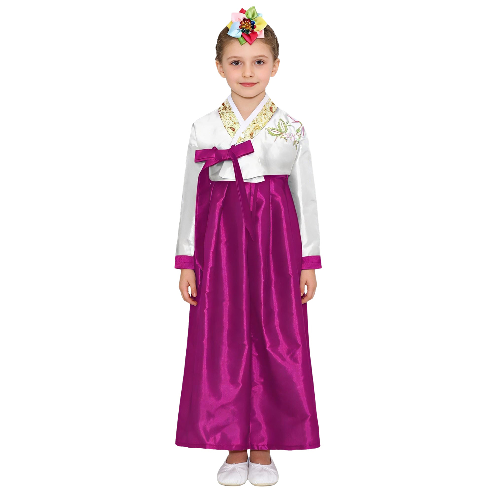 Pakaian Hanbok Nasional Korea  - Embroidery Skirt ulasan dan harga