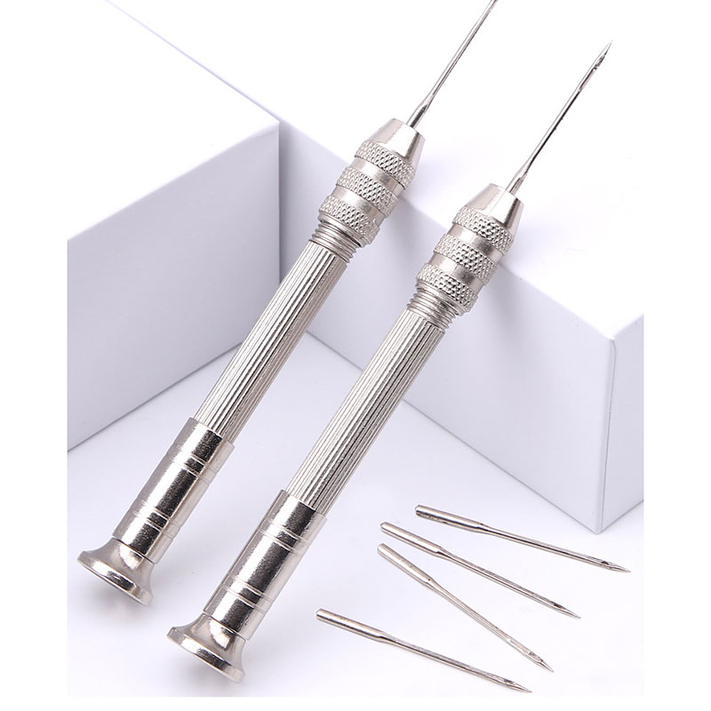 Jarum jahit kulit, alat perbai - Punch Needle Handle ulasan dan harga
