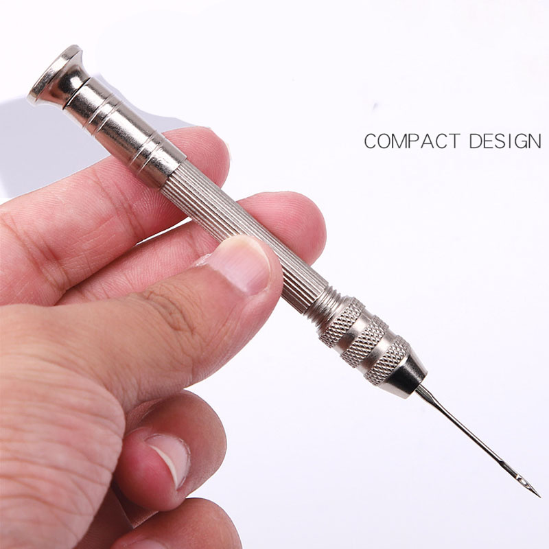 Jarum jahit kulit, alat perbai - Punch Needle Handle ulasan dan harga