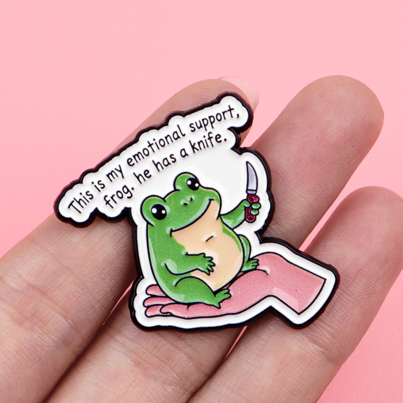 Pin Enamel Motif Katak, Kucing - Embroidery Tulle ulasan dan harga