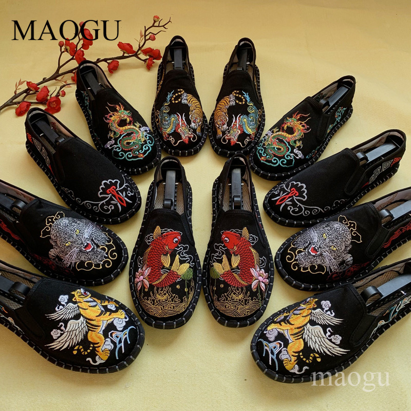 Sepatu Slip-On Bordir Gaya Cin - Embroidery Design ulasan dan harga