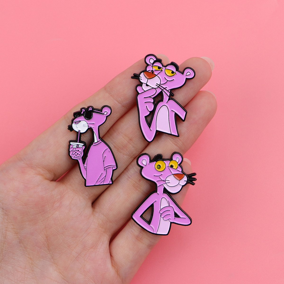 Bros Pin Kartun Leopard Lucu,  - Embroidery Tulle ulasan dan harga