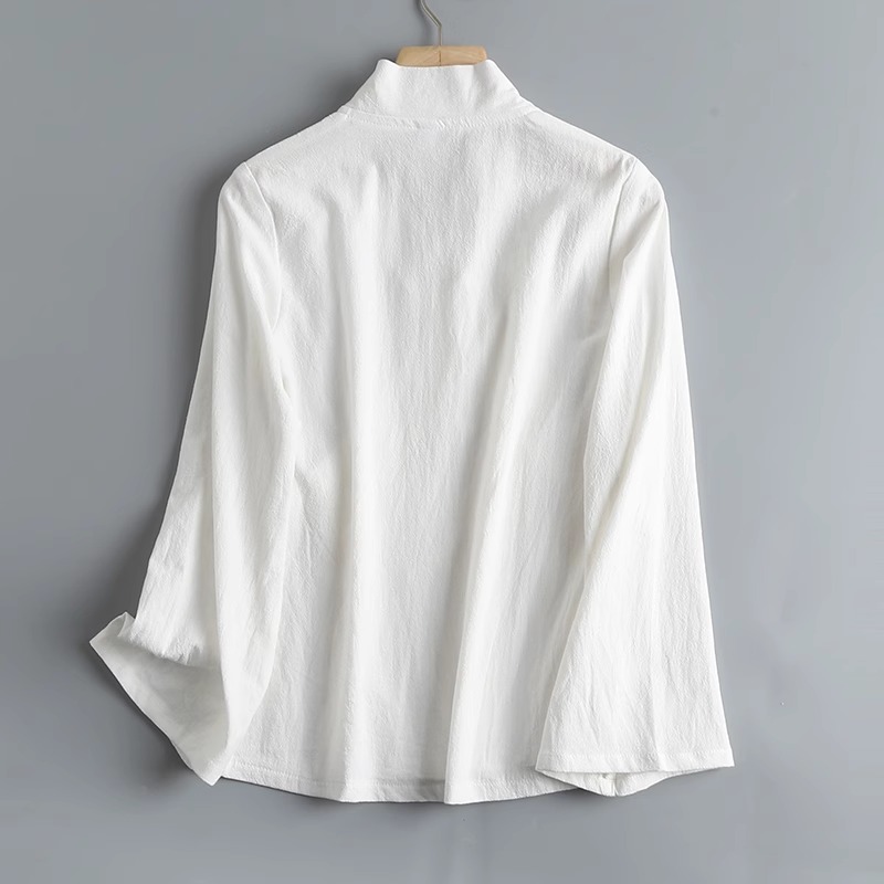 Kostum Tang Lengan Panjang Kat - Linen Fabric Natural ulasan dan harga