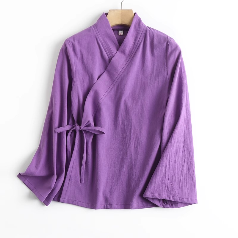 Kostum Tang Lengan Panjang Kat - Linen Fabric Natural ulasan dan harga