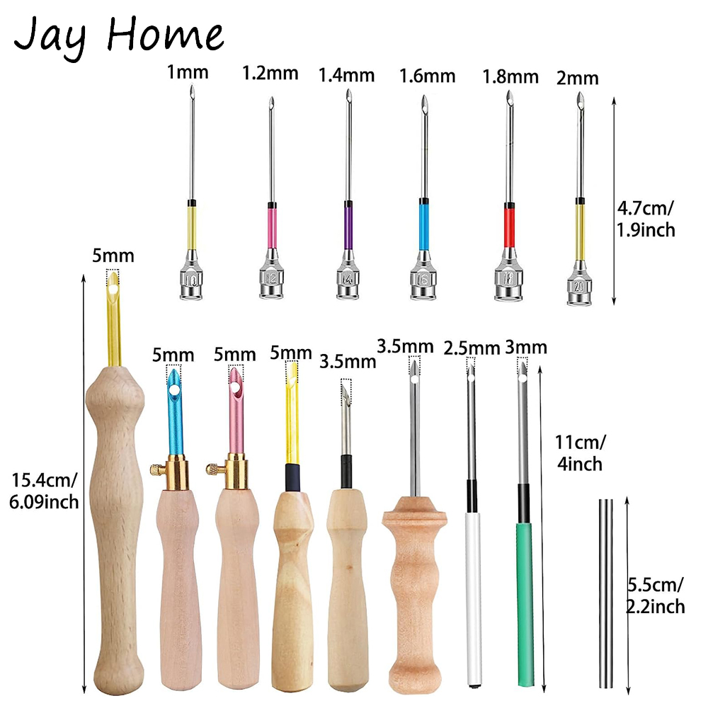 Kit jarum pukulan pena bordir  - Punch Needle Handle ulasan dan harga