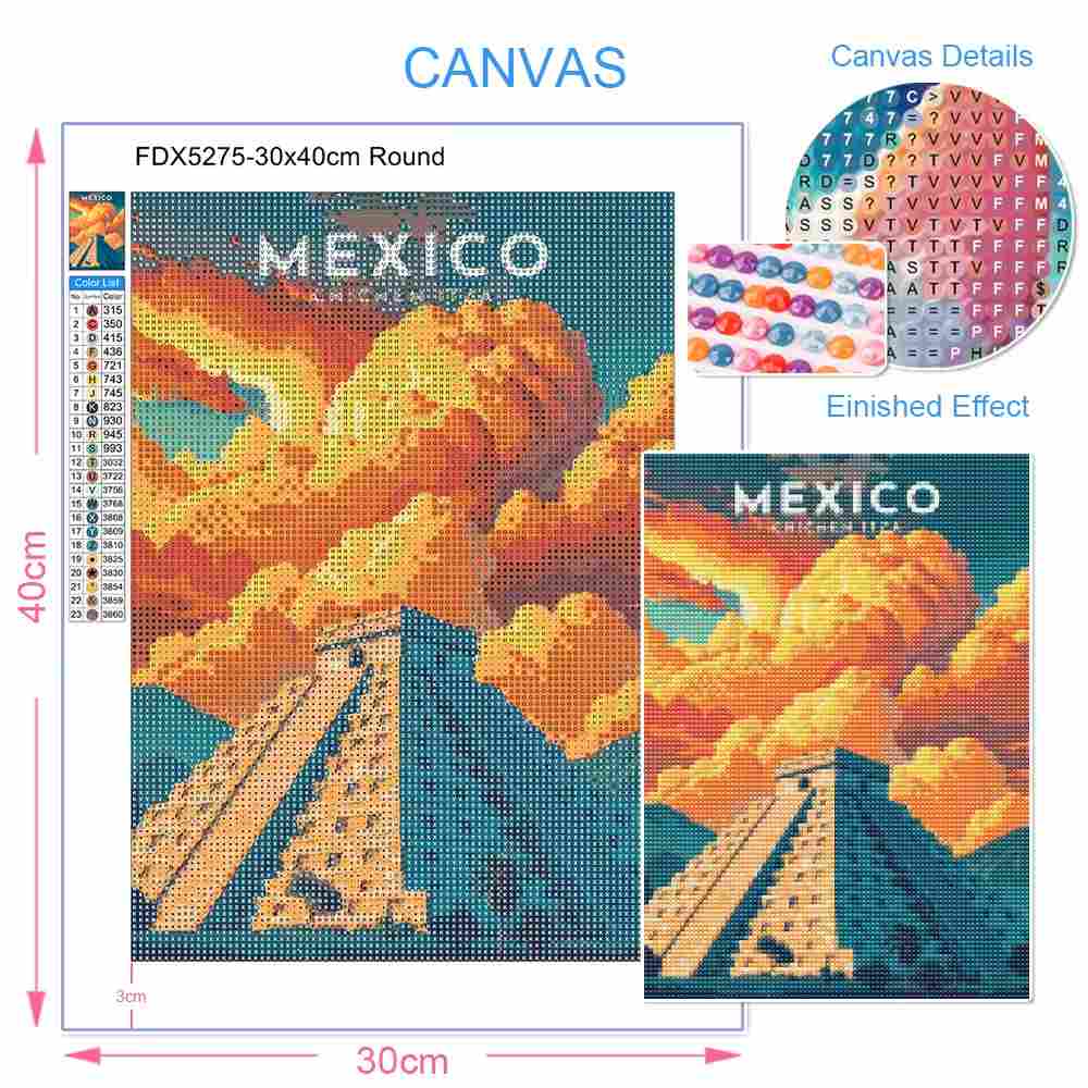 VIVID GEM 5D DIY Plants vs. Zo - Embroidery Vs Cross Stitch ulasan dan harga