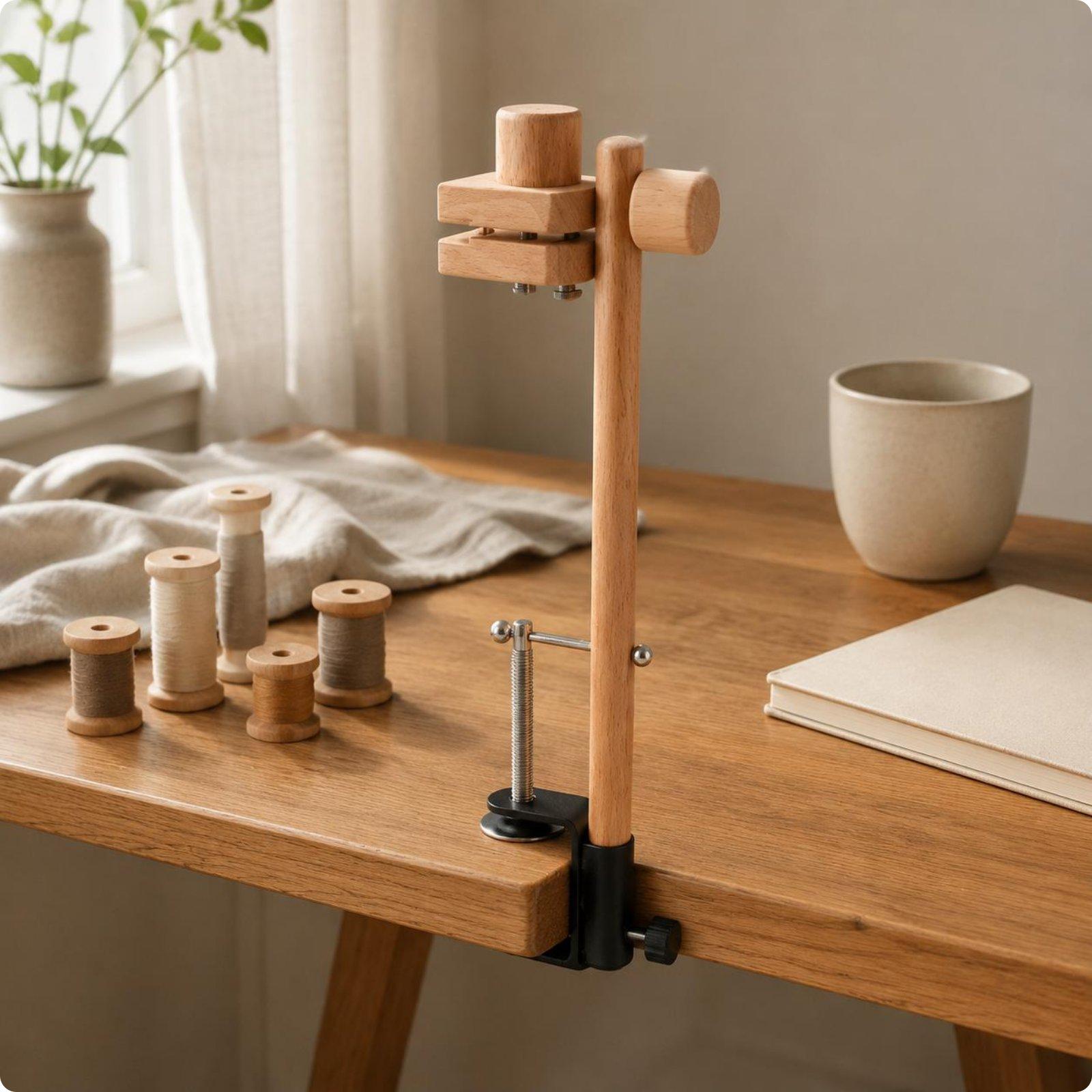 Bingkai Bordir Kayu dengan Pen - Embroidery Hoop Stand ulasan dan harga