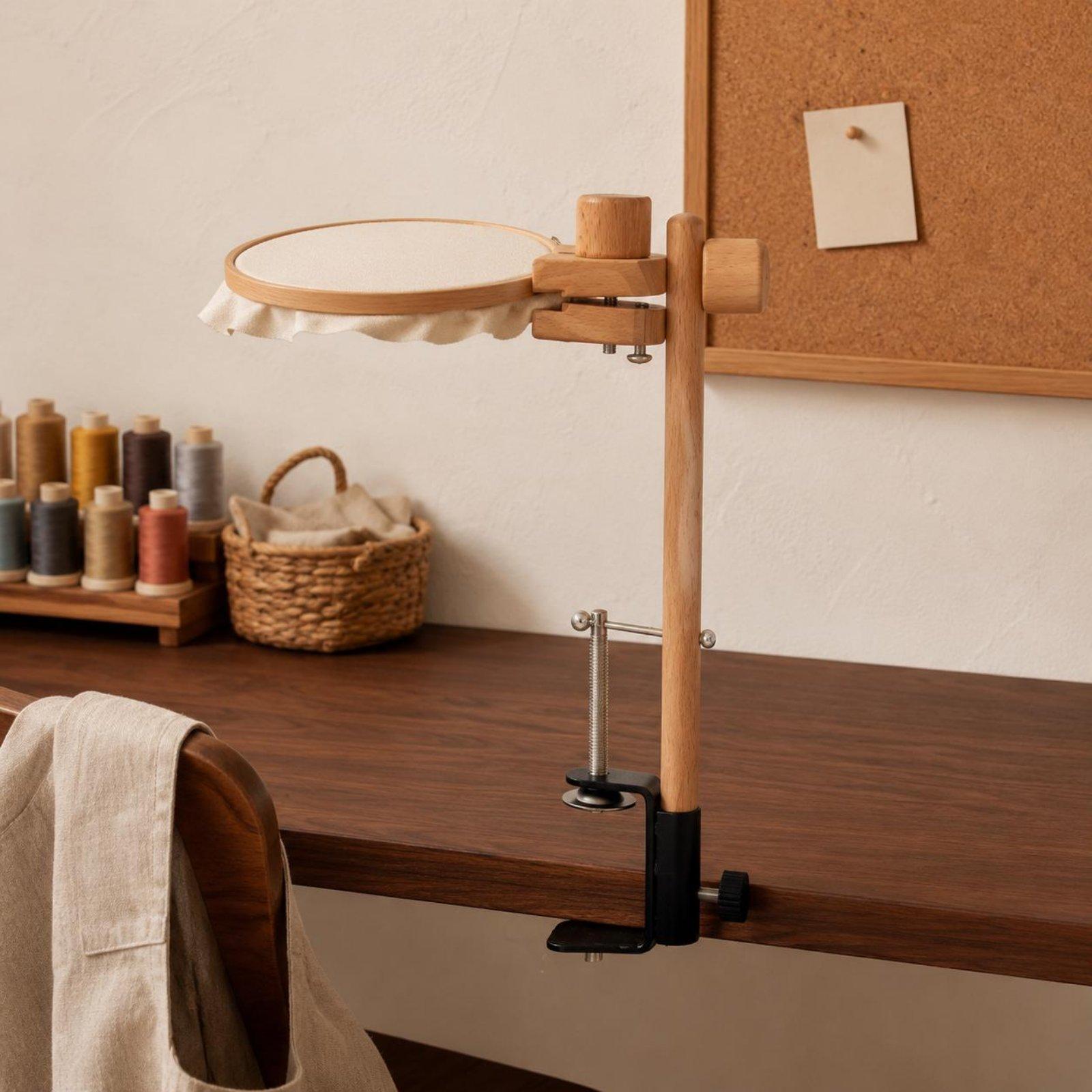Bingkai Bordir Kayu dengan Pen - Embroidery Hoop Stand ulasan dan harga