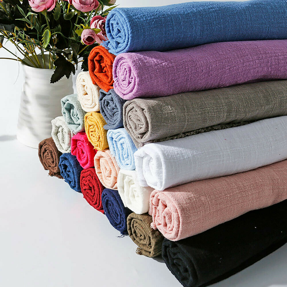 Kain Katun Linen Tipis Warna-w - Linen Fabric Natural ulasan dan harga