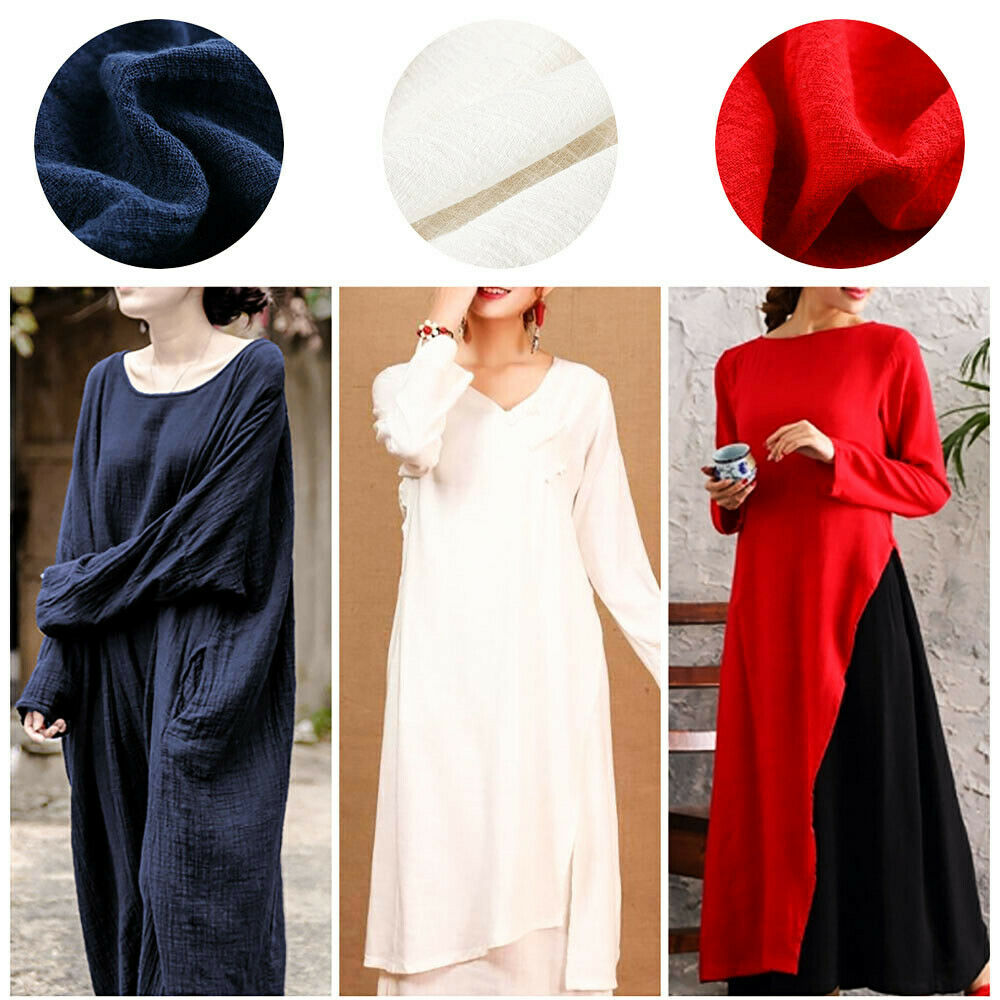 Kain Katun Linen Tipis Warna-w - Linen Fabric Natural ulasan dan harga