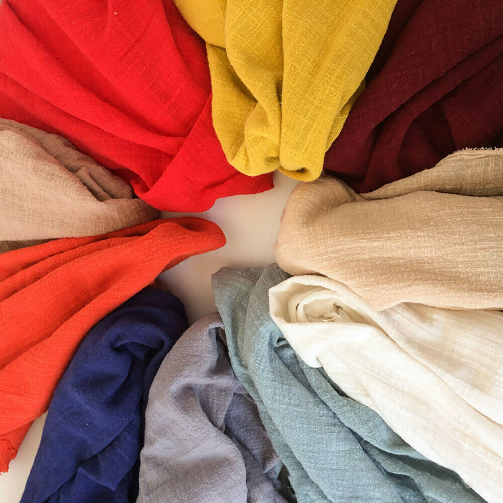 Kain Katun Linen Tipis Warna-w - Linen Fabric Natural ulasan dan harga